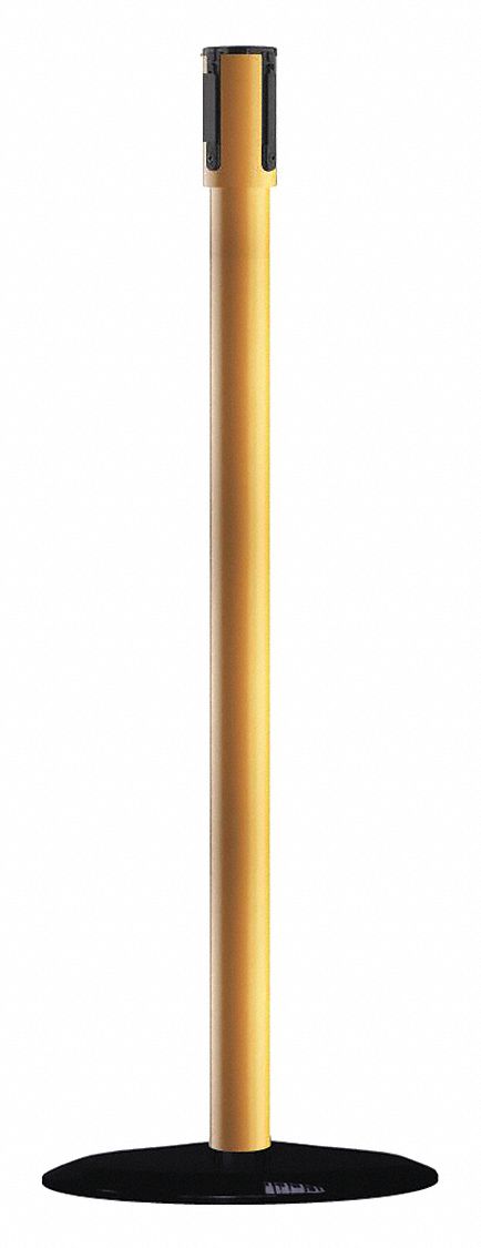 Receiver Post, 38 In H, Yellow