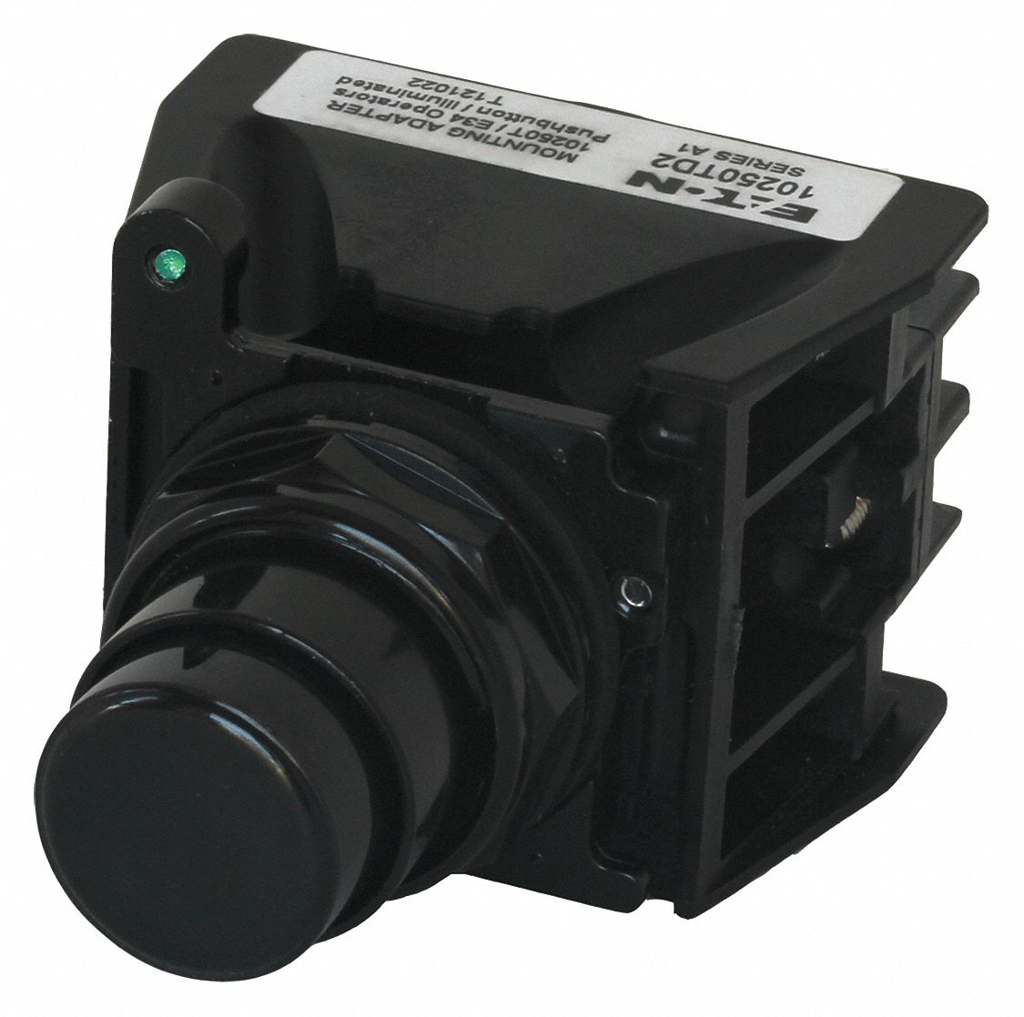 31HK76 - Push Button with Contacts Black Extended