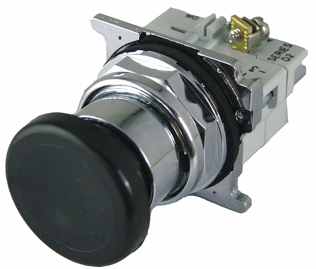 Hazardous Location Push Button with Contacts, 30mm, Momentary Action