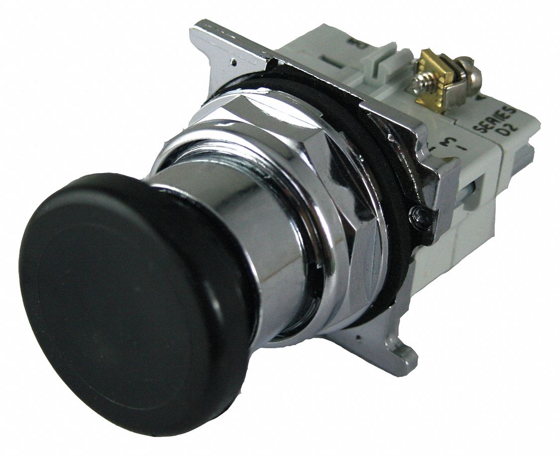 Hazardous Location Push Button: 30 mm, Metallic, Mushroom Head Profile, 2NO/2NC