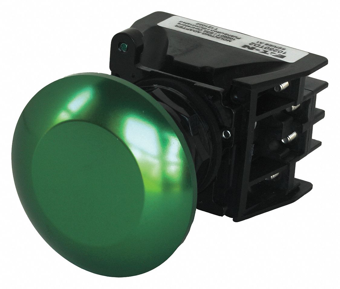 Hazardous Location Push Button: 30 mm, Metallic, Mushroom Head Profile, 2NO/2NC