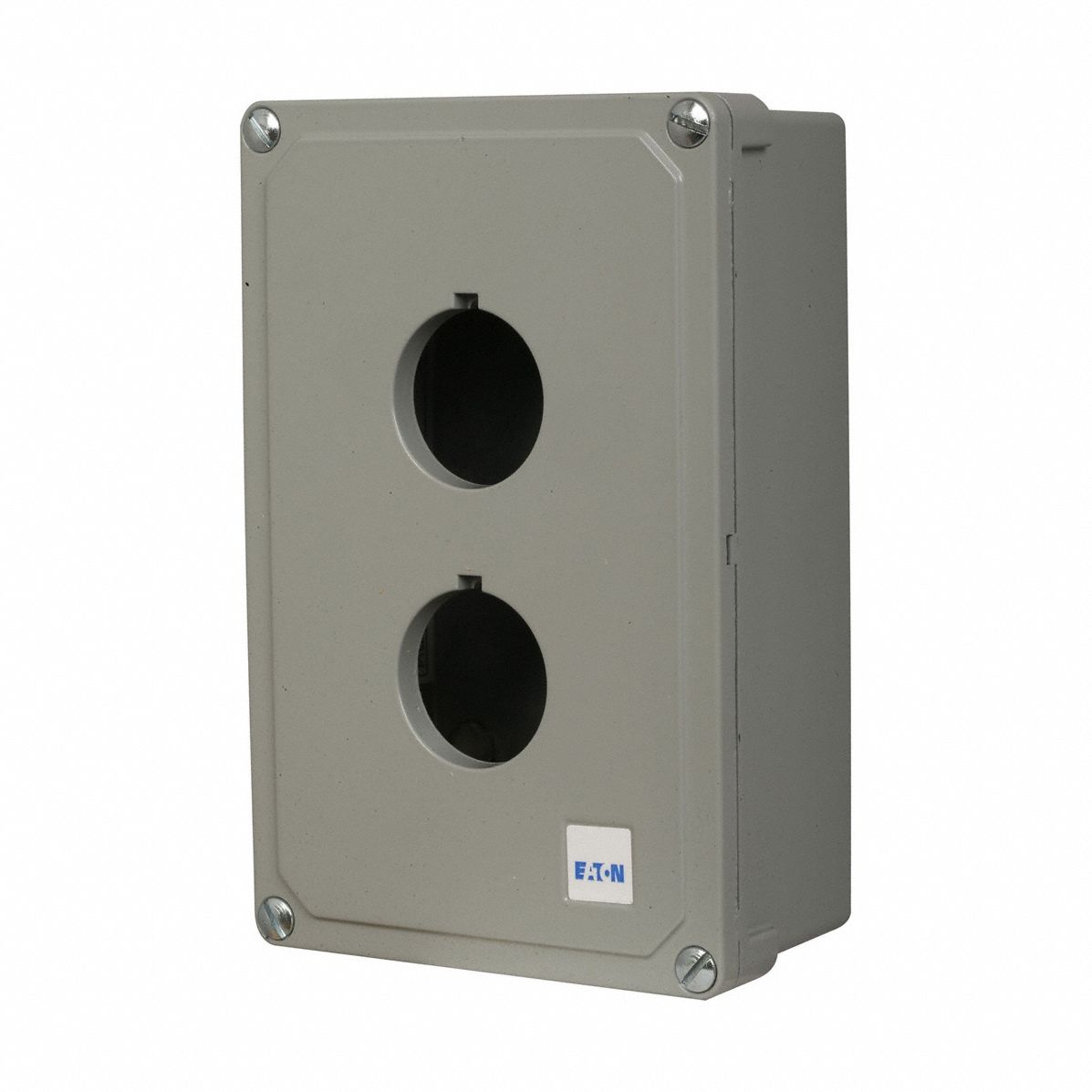 Push Button Enclosure: 30mm, 2 Holes, Cast Zinc, NEMA 12/13/4/4X