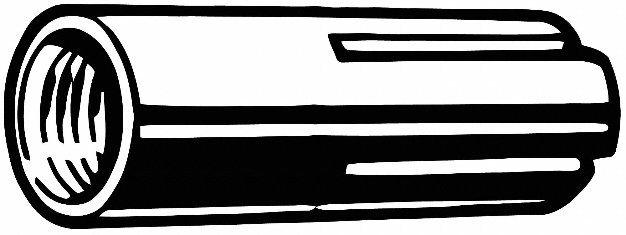 DROP-IN ANCHOR, ½"-13 THREAD SIZE, 2 IN OVERALL L, ⅝ IN DIAMETER, STEEL, 25 PK