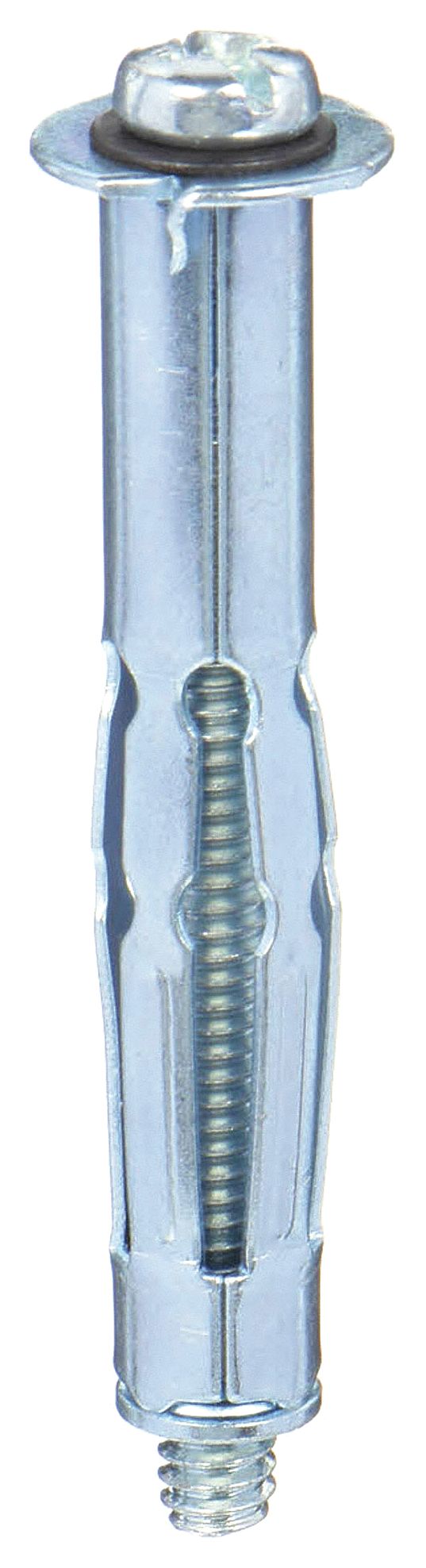 Wall Anchor: 1/4 in Dia, 2 1/2 in Overall Lg, Steel, Plain, Steel, Plain, 50 PK