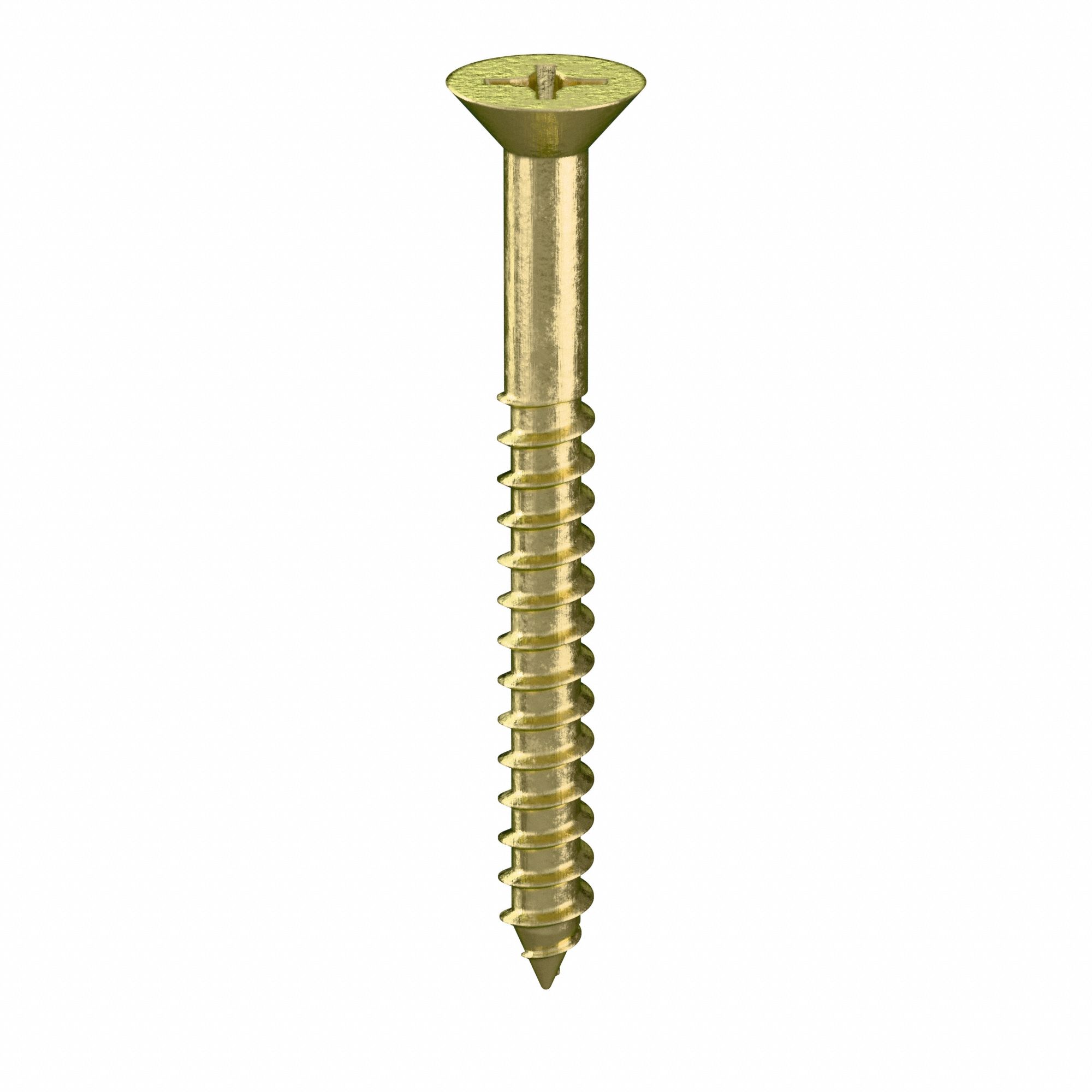 #7 Size, 1 1/2 in Lg, Wood Screw - 31JE57|U25121.015.0150 - Grainger
