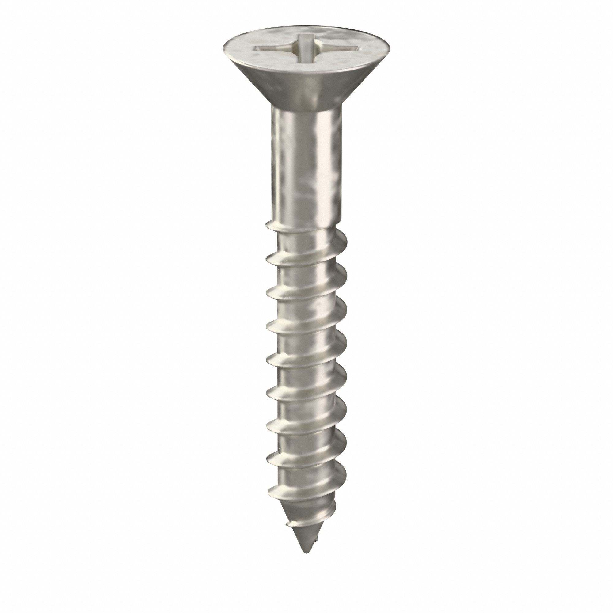 #7 Size, 1 in Lg, Wood Screw - 31JG59|U51876.015.0100 - Grainger