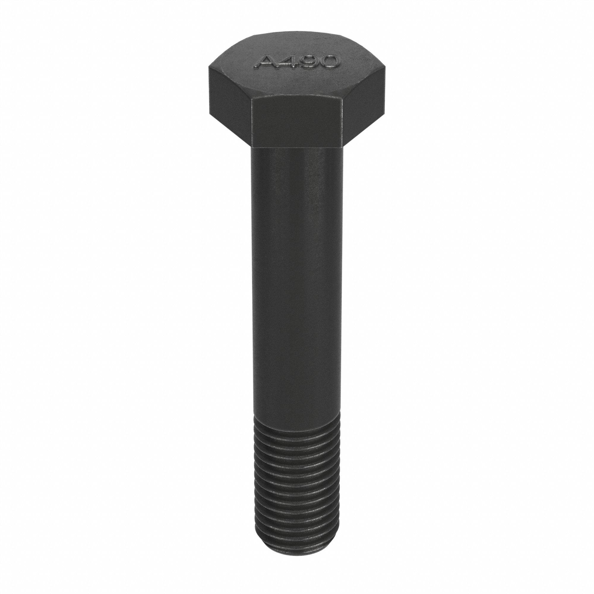 STRUCTURAL BOLT, STEEL, A490 TYPE 1, BLACK OXIDE, 1¼"-7 THREAD SIZE, 6½ IN L, 5 PK