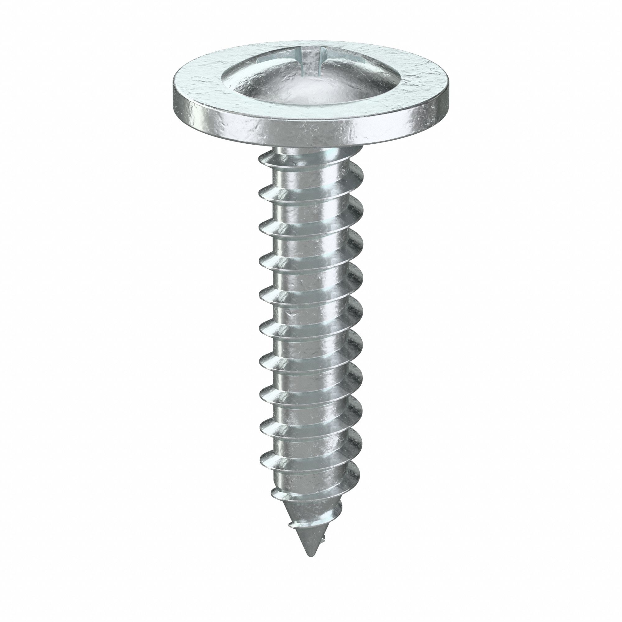 Sheet Metal Screw: #8 Size, 3/4 in Lg, Steel, Zinc-Plated, Phillips, K-Lath, 100 PK