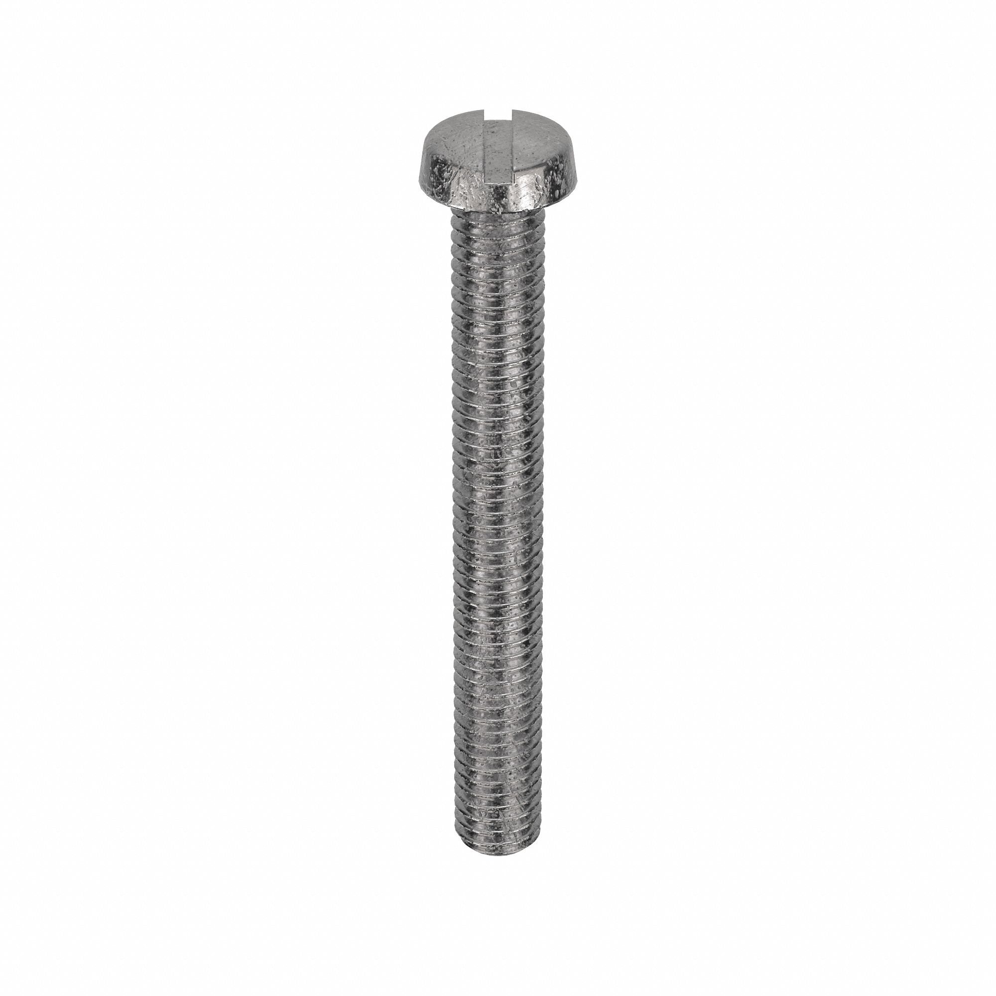 MACHINE SCREW, M6 THREAD, 35MM L, 18-8 SS, PLAIN FINISH, CHEESE, SLOTTED, METRIC, 50 PK