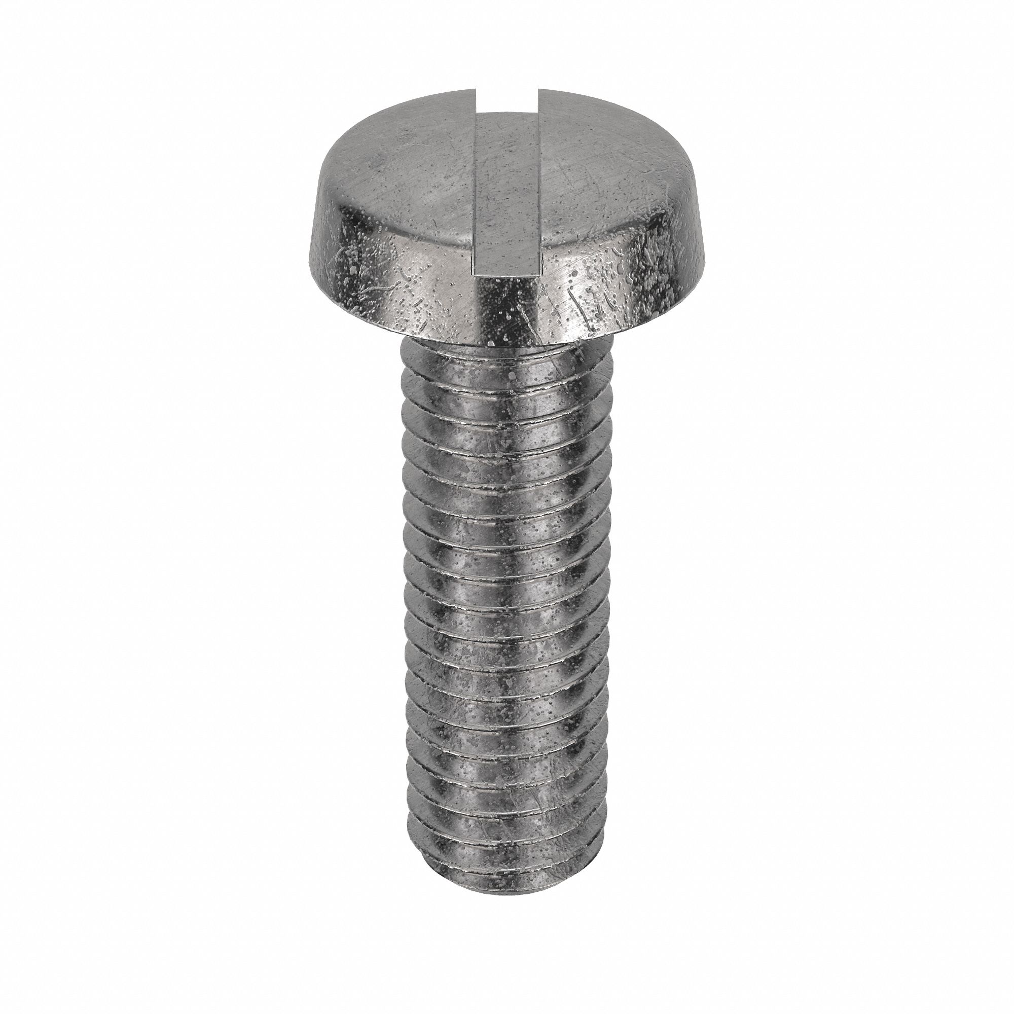 Machine Screw: M3x0.50 Thread Size, 10 mm Lg, 316, Stainless Steel, Plain, Cheese, Slotted, 50 PK