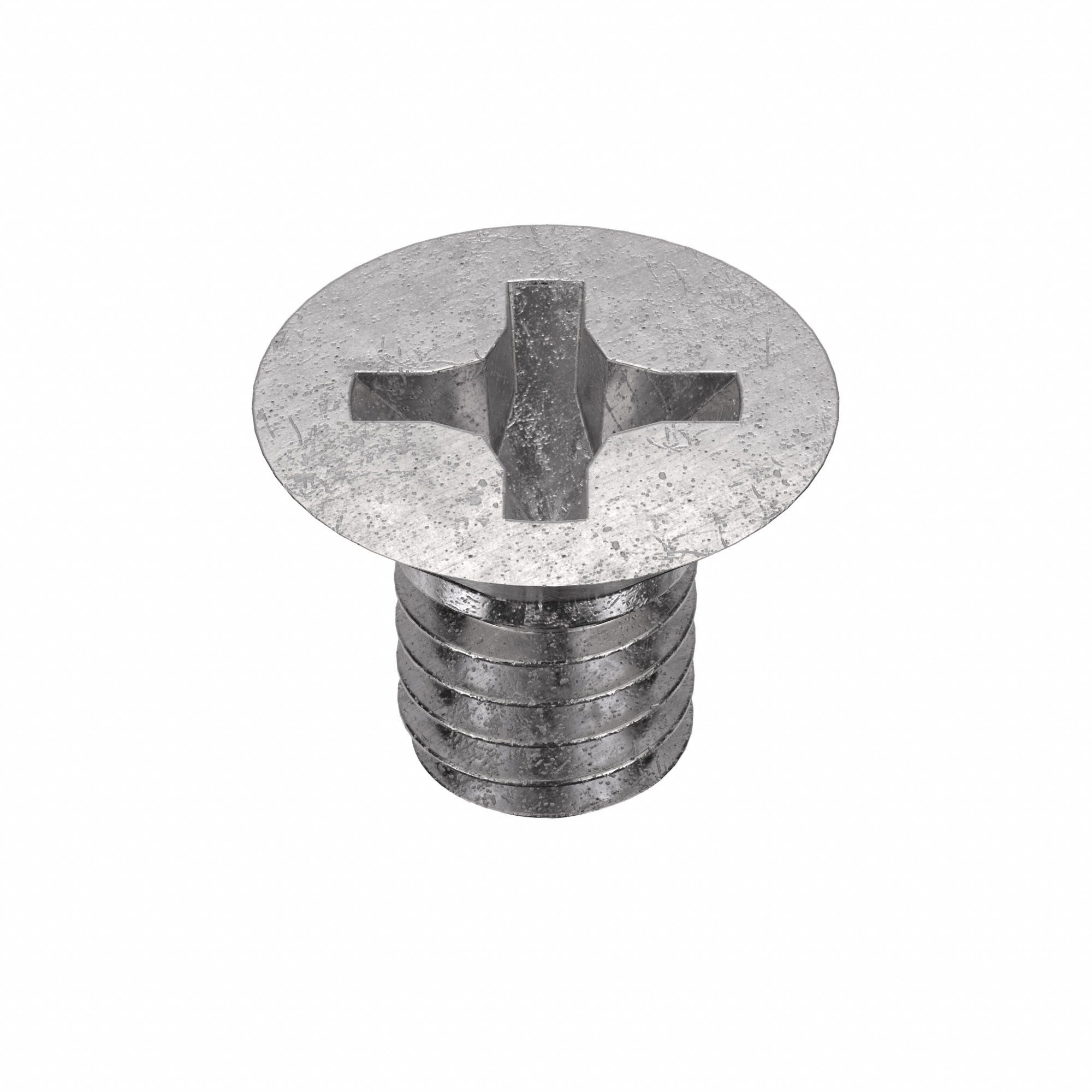 Machine Screw: M4x0.70 Thread Size, 6 mm Lg, 316, Stainless Steel, Plain, Flat, Phillips, 50 PK