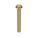 MACHINE SCREW, #10-24 THREAD, 1½ IN L, BRASS, PLAIN, ROUND, SLOTTED, ASME B18.6.3, 50 PK