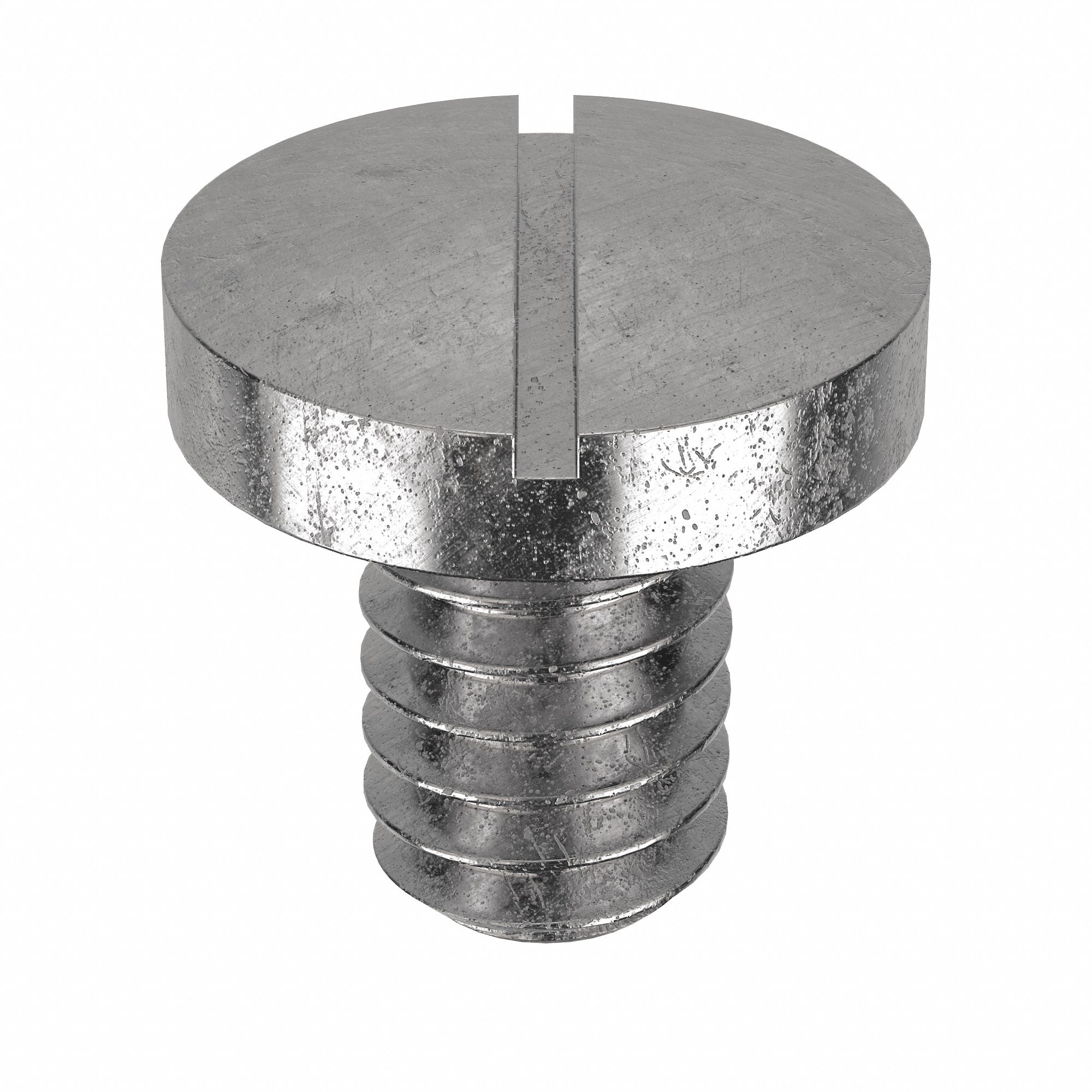 Machine Screw: 1/4"-20 Thread Size, 3/8 in Lg, 18-8, Stainless Steel, Plain, Pan, Slotted, 50 PK