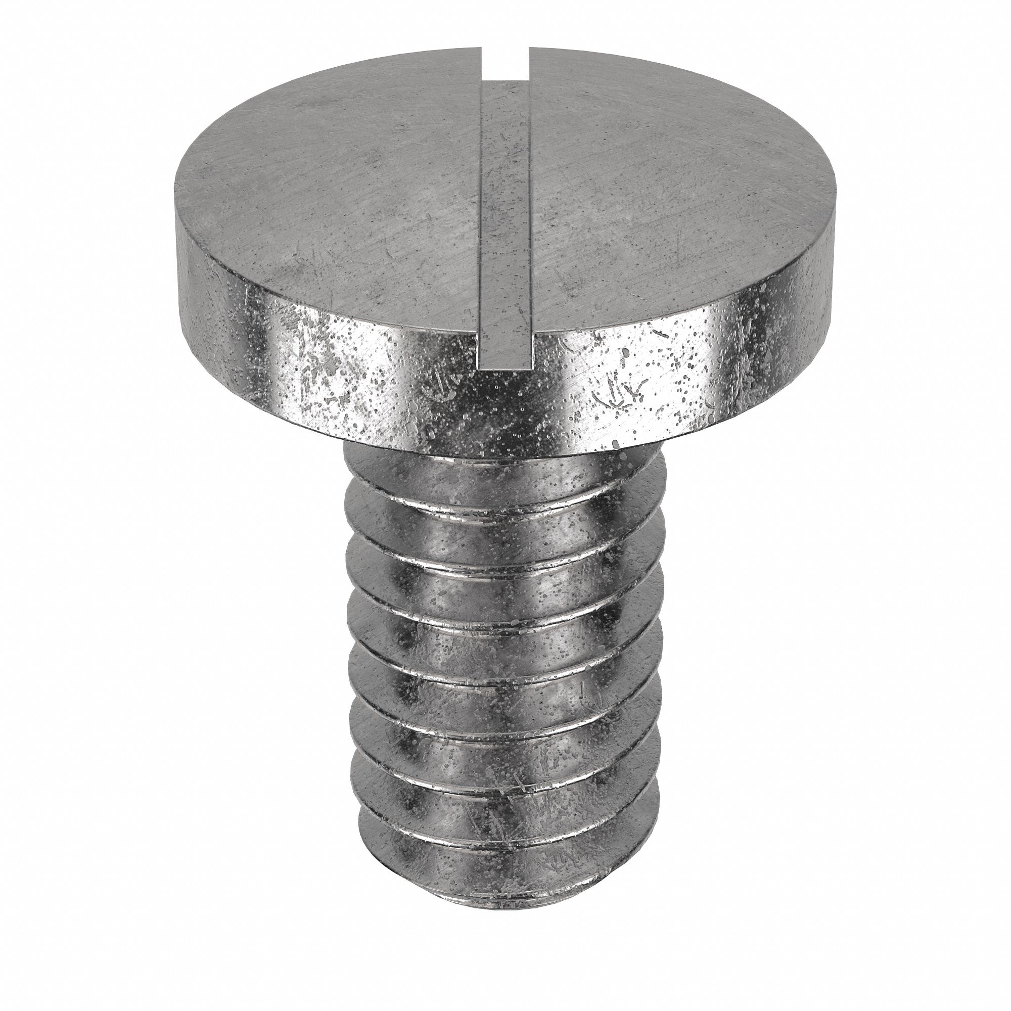 MACHINE SCREW, &frac14;"-20 THREAD, &frac12; IN L, 18-8 STAINLESS STEEL, PLAIN FINISH, PAN, SLOTTED, 50 PK