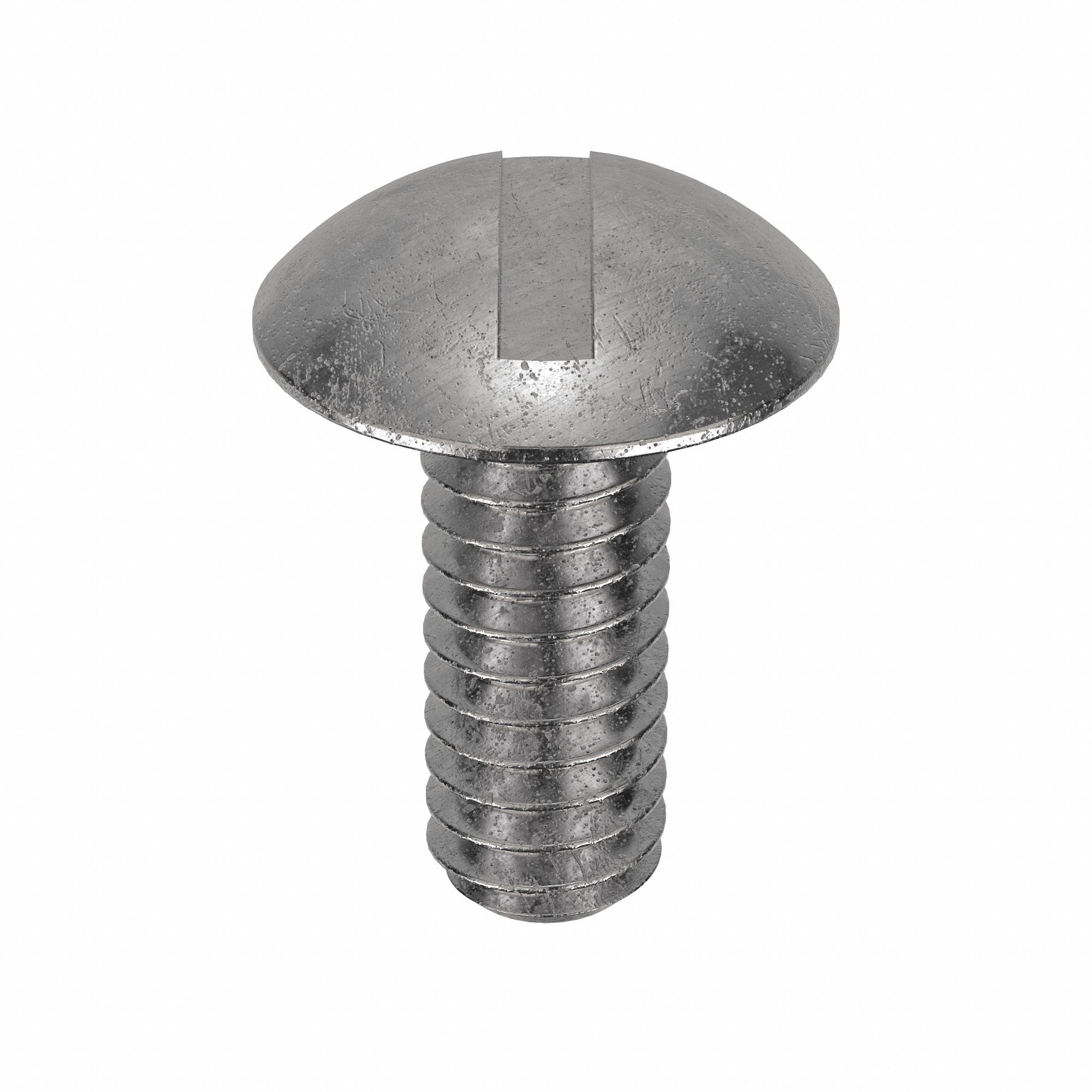Machine Screw: 1/4"-20 Thread Size, 1/2 in Lg, 18-8, Stainless Steel, Plain, Truss, Slotted, 50 PK