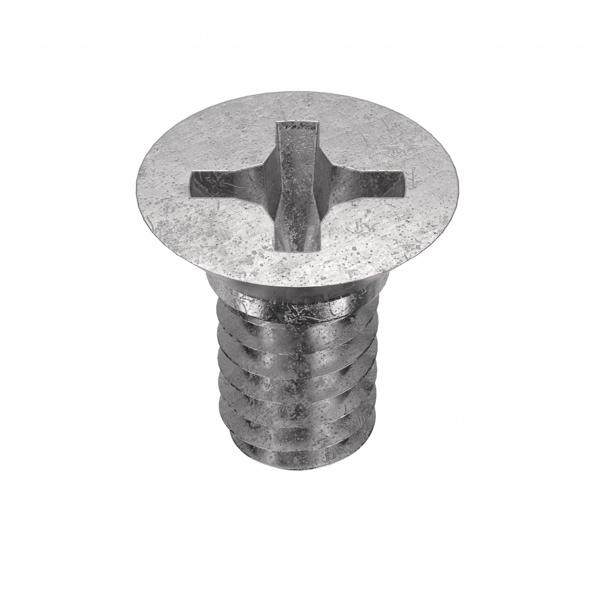 Machine Screw: 1/4"-20 Thread Size, 1/2 in Lg, 18-8, Stainless Steel, Plain, Flat, Phillips, 50 PK
