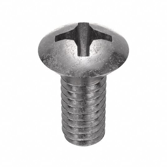 Plain Steel Oval Head Wood Screws