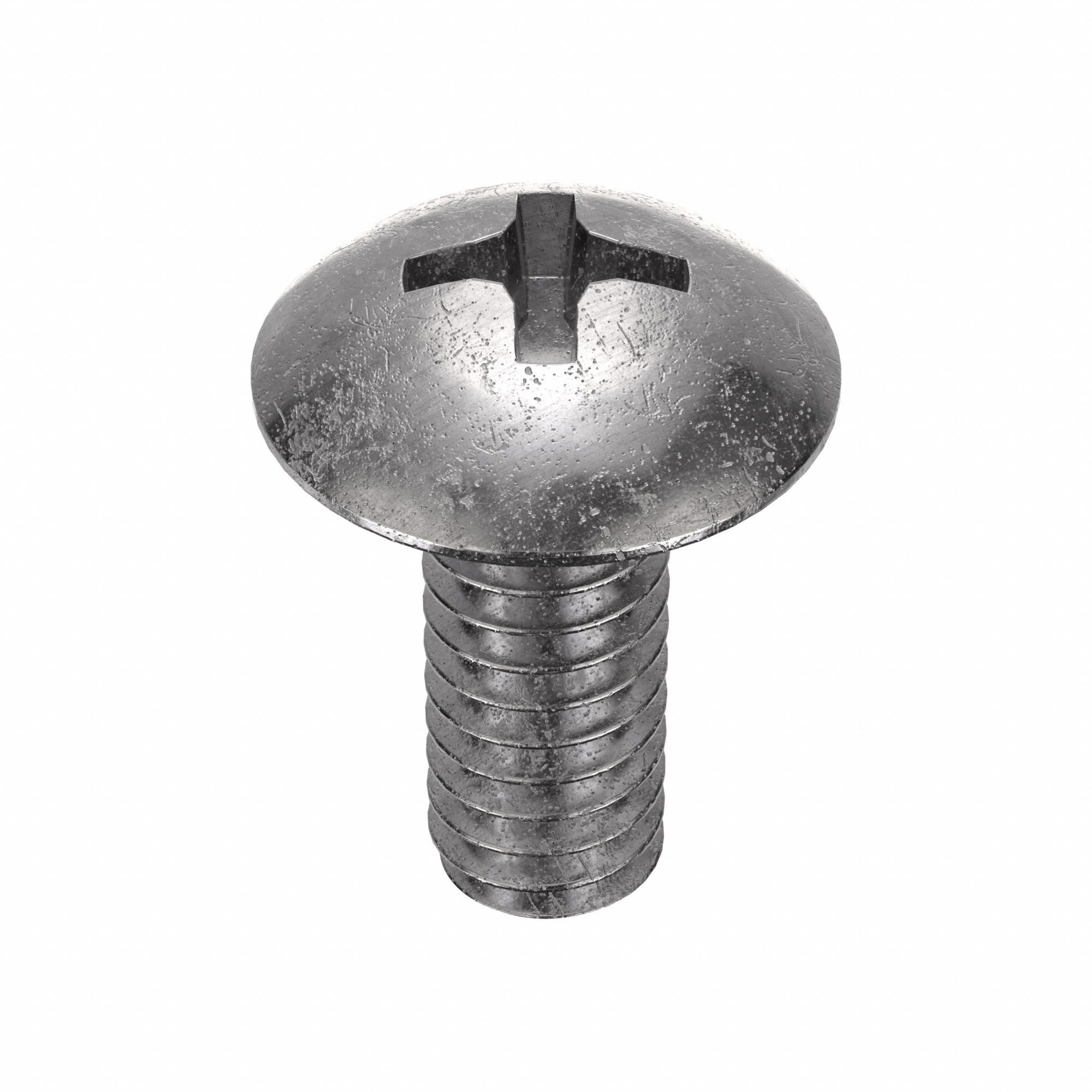 Machine Screw: 1/4"-20 Thread Size, 1/2 in Lg, 18-8, Stainless Steel, Plain, Truss, Phillips, 50 PK
