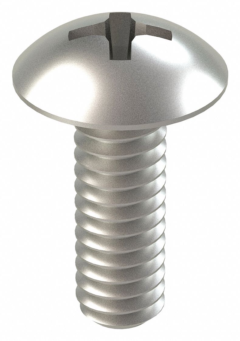 FABORY 1/4"20 Machine Screw, Truss, Phillips, 188 (304) Stainless