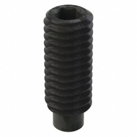 FABORY Set Screw, Dog, 16 mm Overall Length, M6 x 1mm, Steel, Black