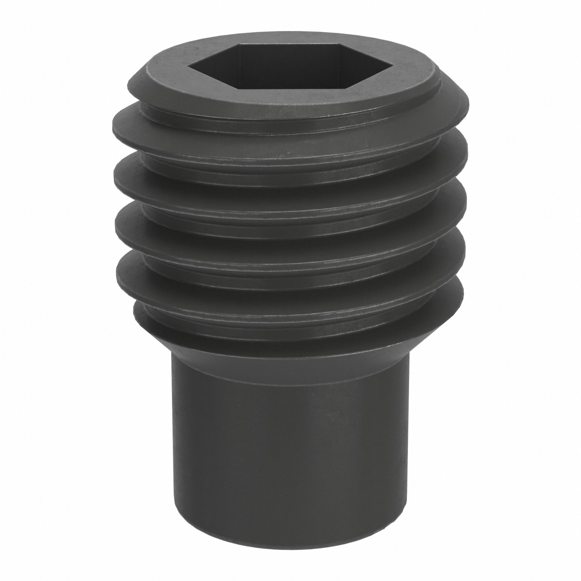 Socket Set Screw: M12x1.75 Thread Size, 16 mm Overall Lg, Dog pt, Steel, Black Oxide, Socket, 50 PK