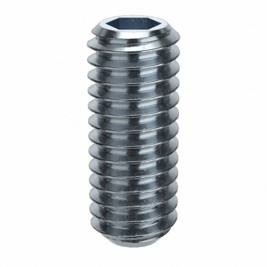 M4x0.7 Thread Size, 10 mm Overall Lg, Socket Set Screw - 31JY59
