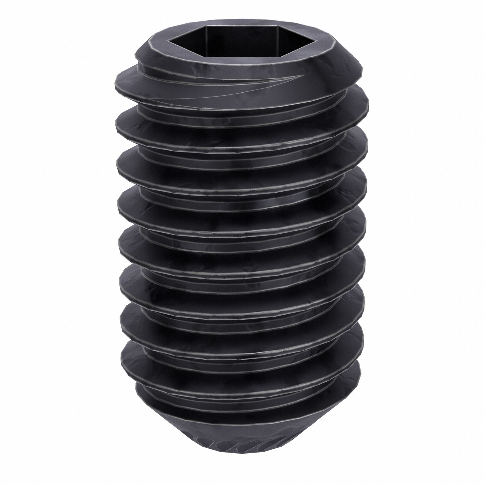 Socket Set Screw: M3x0.5 Thread Size, 5 mm Overall Lg, Knurled Cup pt, Alloy Steel, Socket, 100 PK