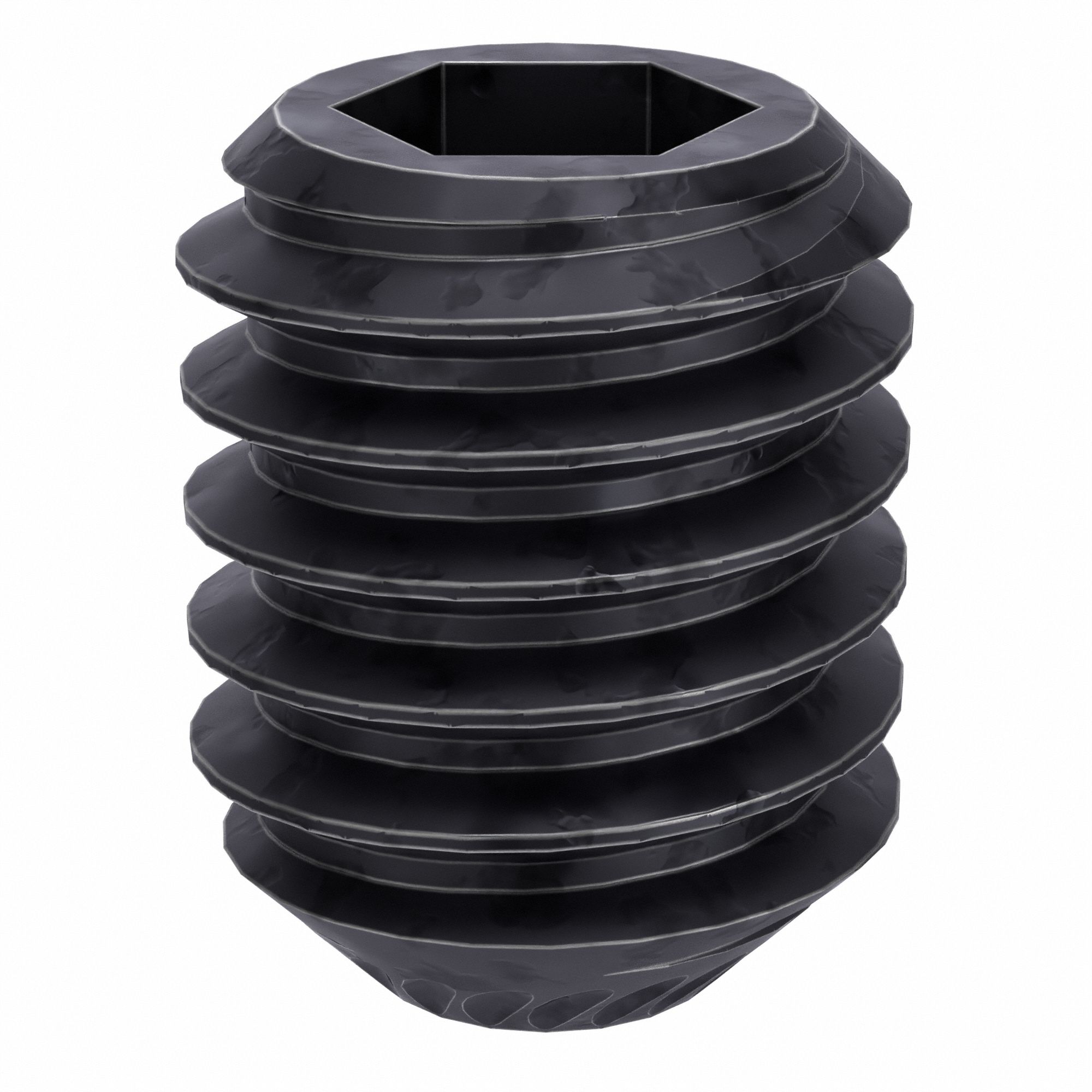 Socket Set Screw: M4x0.7 Thread Size, 5 mm Overall Lg, Knurled Cup pt, Alloy Steel, Socket, 100 PK