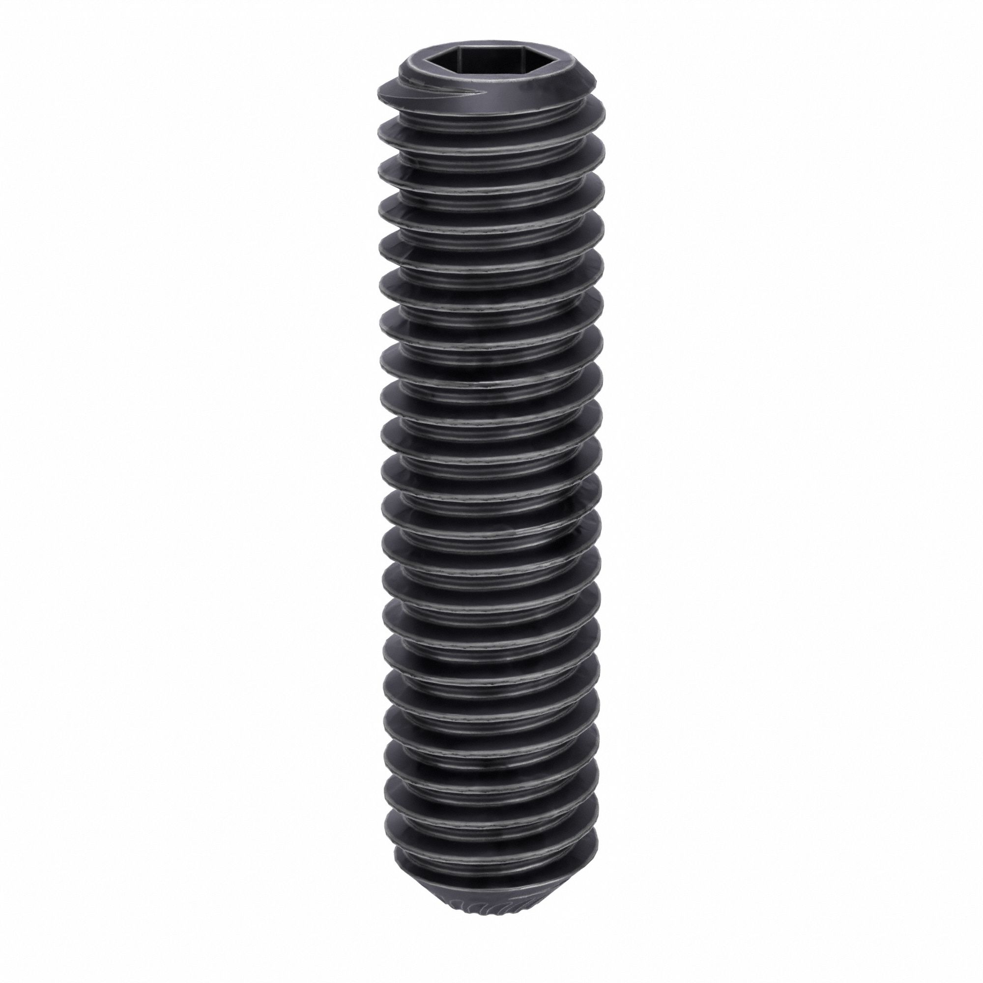 Socket Set Screw: M4x0.7 Thread Size, 16 mm Overall Lg, Knurled Cup pt, Alloy Steel, Socket, 100 PK