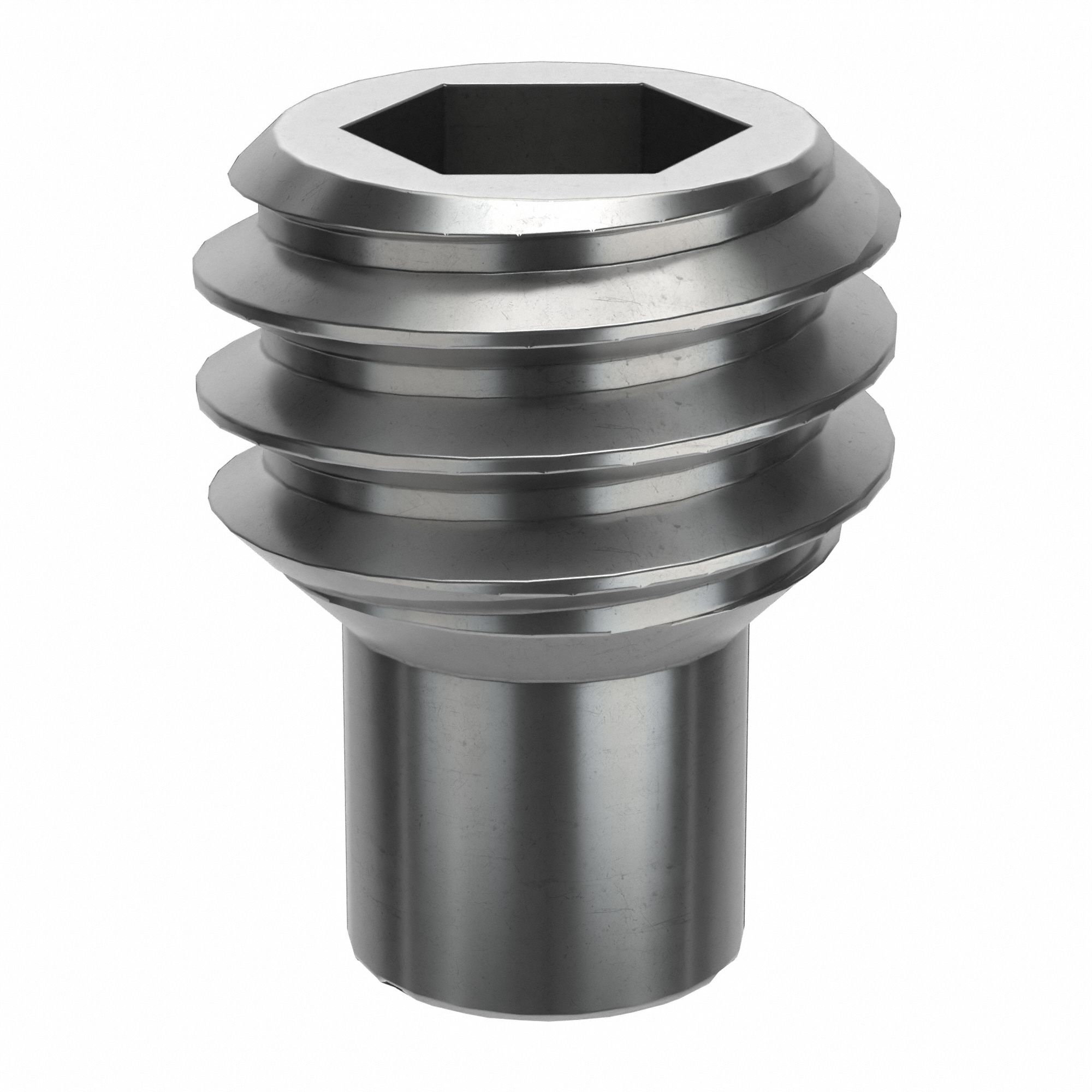 Socket Set Screw: M4x0.7 Thread Size, 5 mm Overall Lg, Dog pt, Stainless Steel, Plain, 100 PK