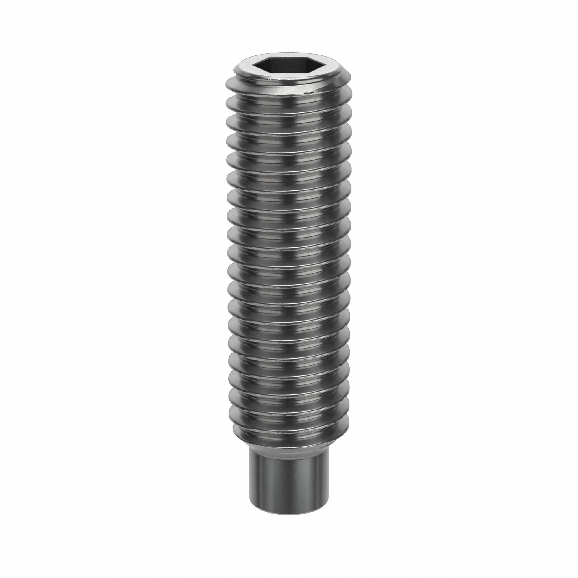 M81.25 mm Thread Size, 30 mm Overall Lg, Socket Set Screw 31JZ88
