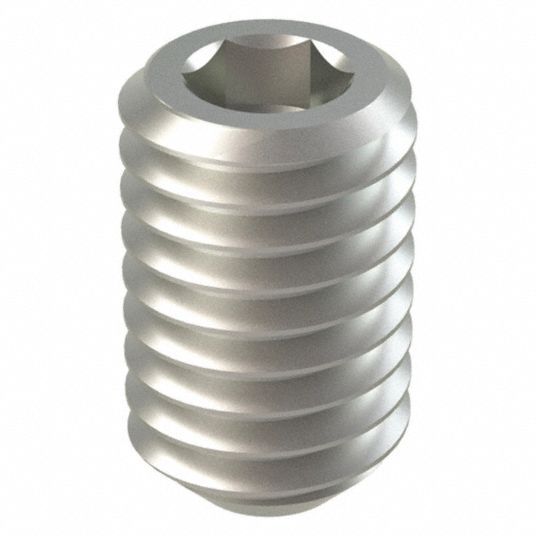 FABORY Set Screw, Flat, 8 mm Overall Length, M5 x 0.80mm, A2 Stainless