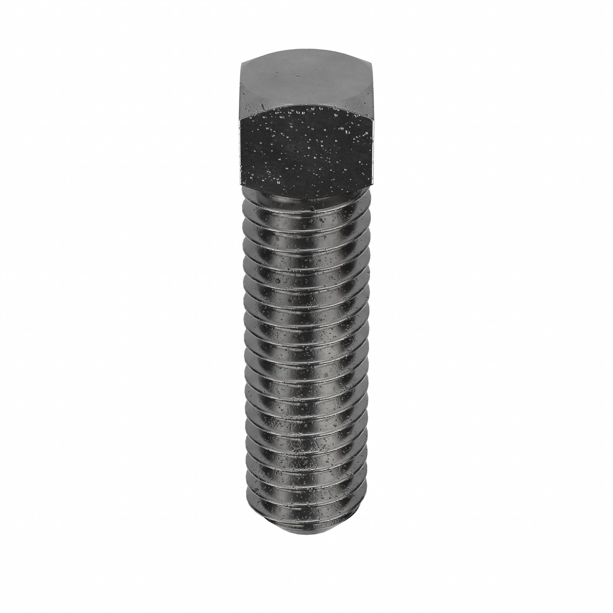 Socket Set Screw: 3/8"-16 Thread Size, 1 1/2 in Overall Lg, Cup pt, Steel, Plain, 50 PK