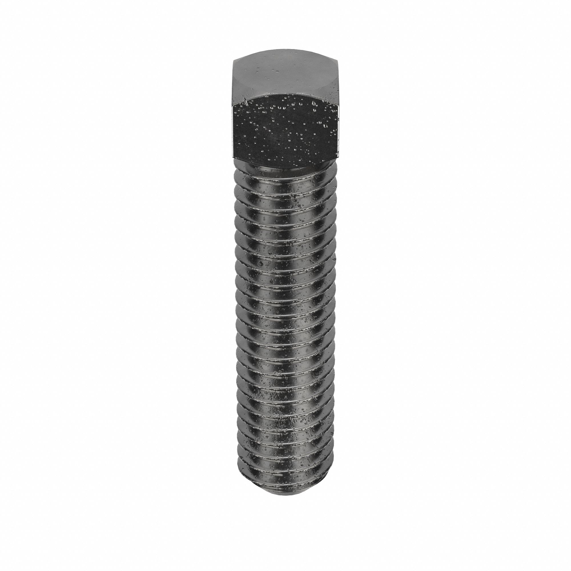 Socket Set Screw: 3/8"-16 Thread Size, 1 3/4 in Overall Lg, Cup pt, Steel, Plain, 50 PK