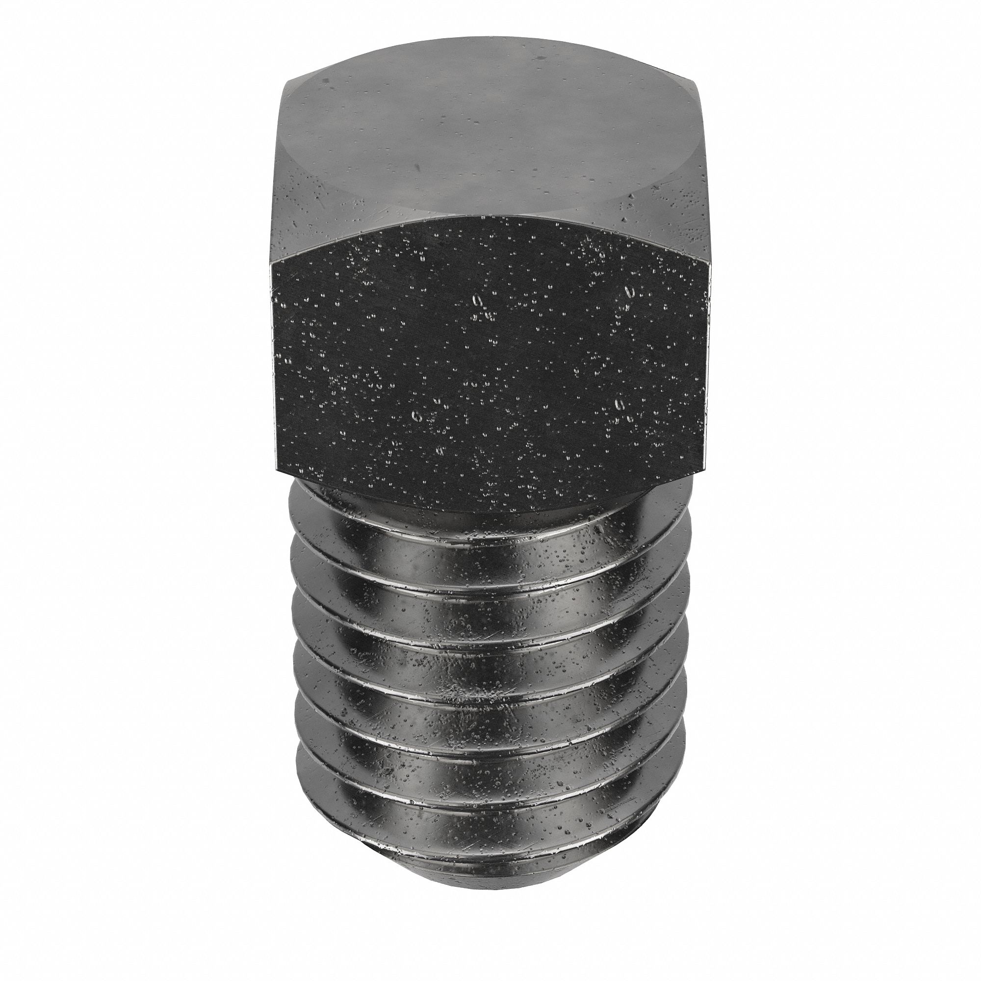 Socket Set Screw: 1/2"-13 Thread Size, 1 in Overall Lg, Cup pt, Steel, Plain, External Square, 25 PK