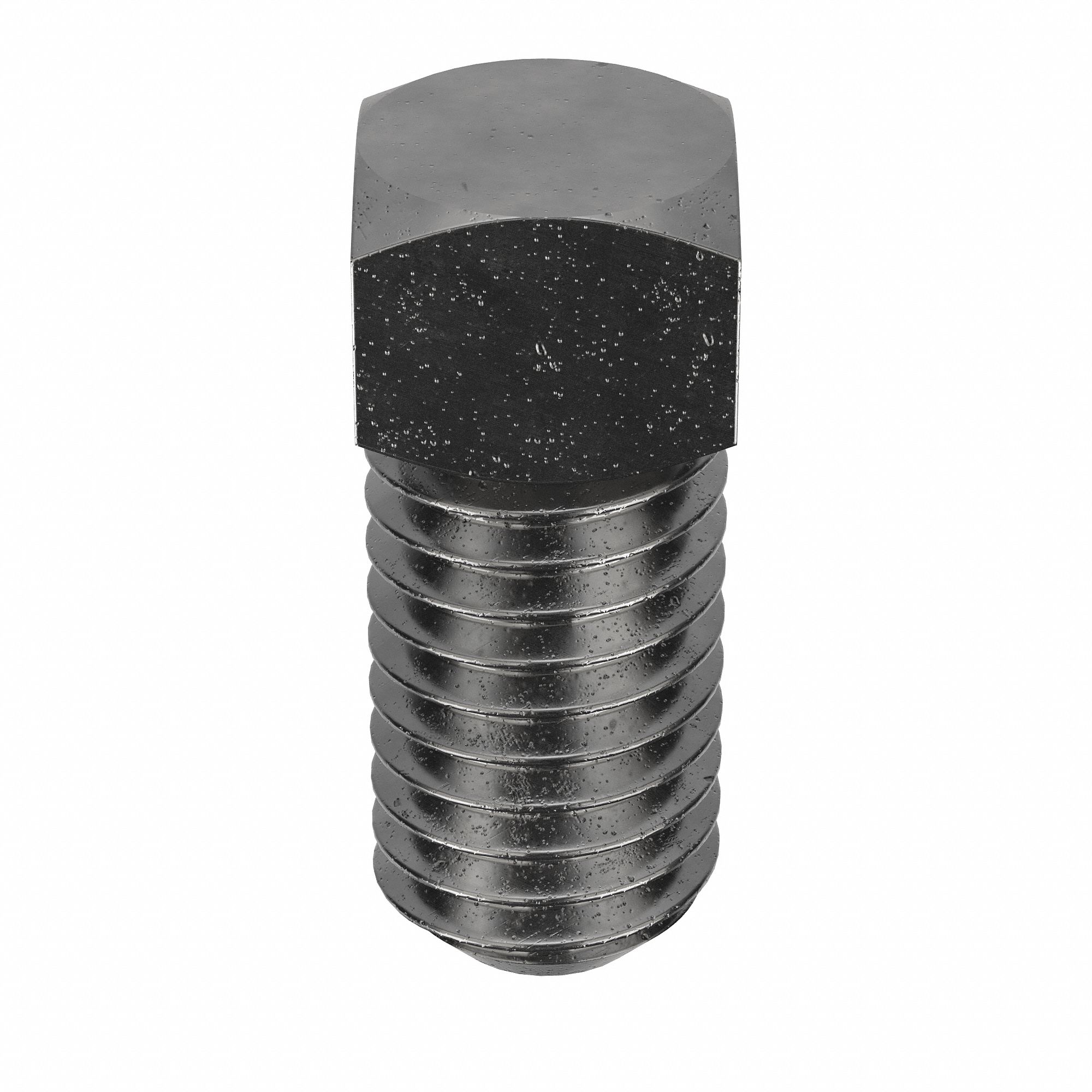 Socket Set Screw: 1/2"-13 Thread Size, 1 1/4 in Overall Lg, Cup pt, Steel, Plain, 25 PK