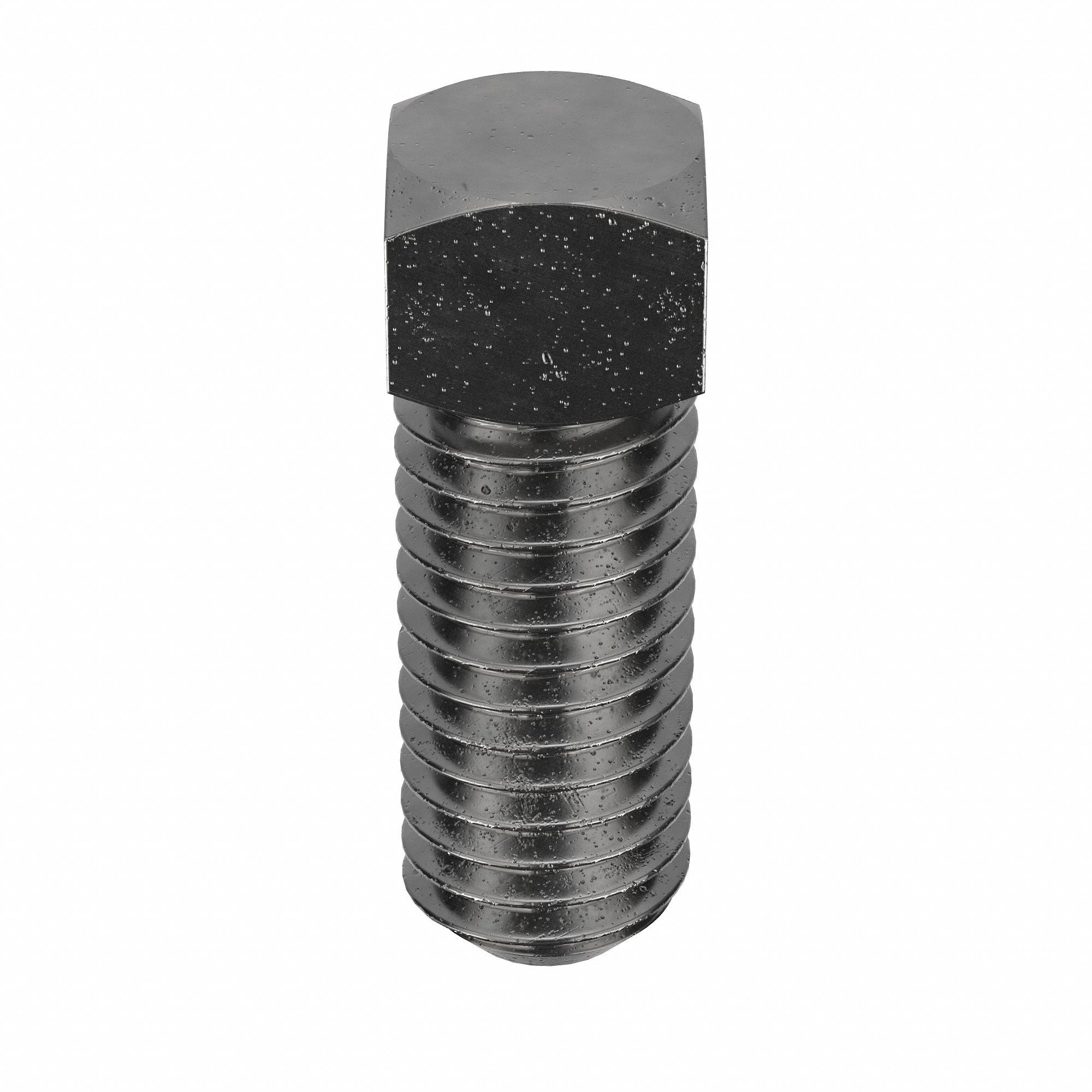 Socket Set Screw: 1/2"-13 Thread Size, 1 1/2 in Overall Lg, Cup pt, Steel, Plain, 25 PK