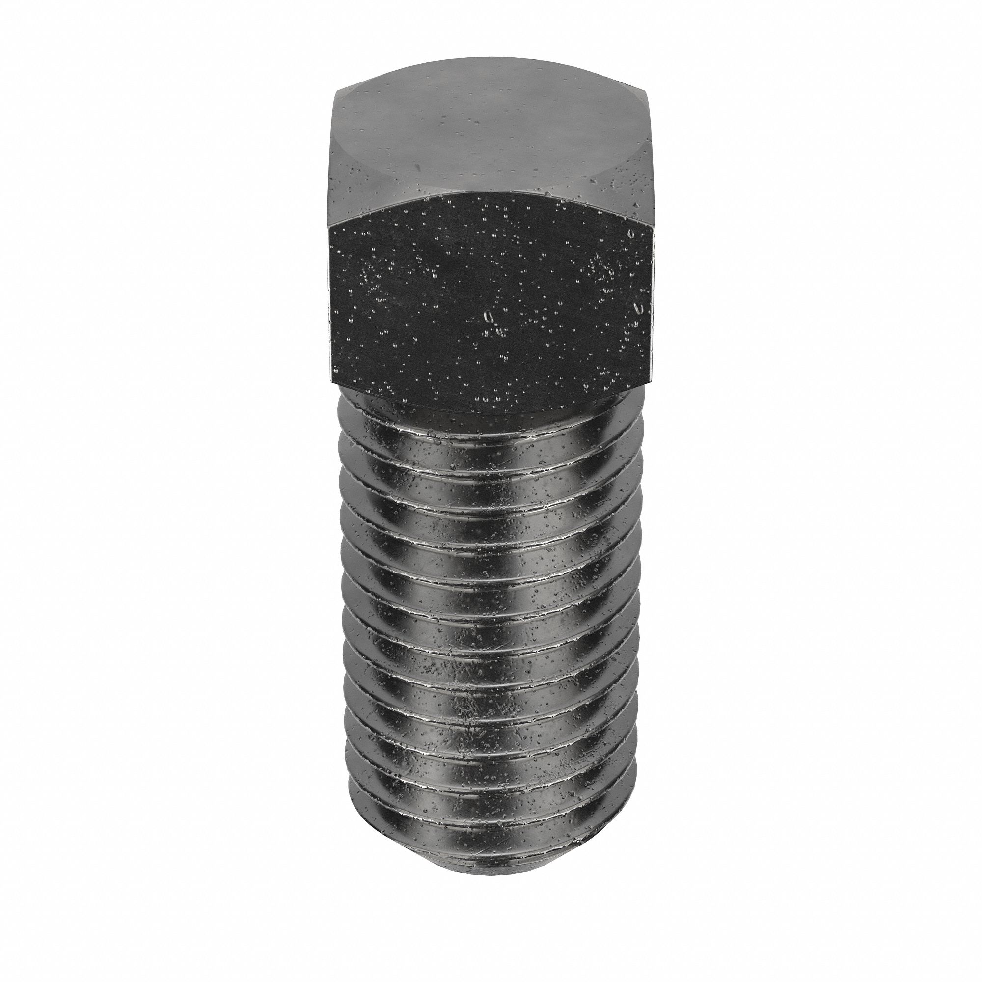 Socket Set Screw: 3/4"-10 Thread Size, 2 in Overall Lg, Cup pt, Steel, Plain, External Square, 5 PK