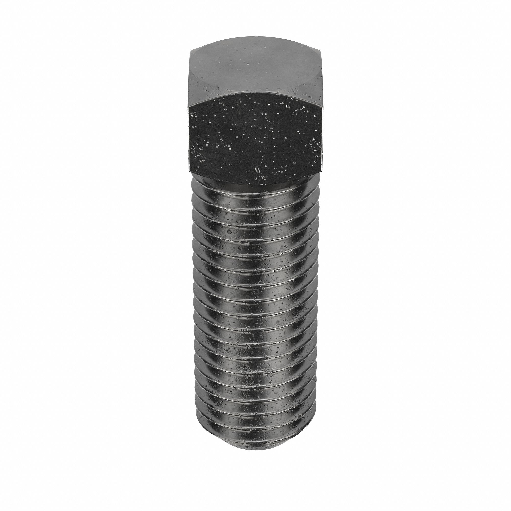Socket Set Screw: 3/4"-10 Thread Size, 2 1/2 in Overall Lg, Cup pt, Steel, Plain, 5 PK