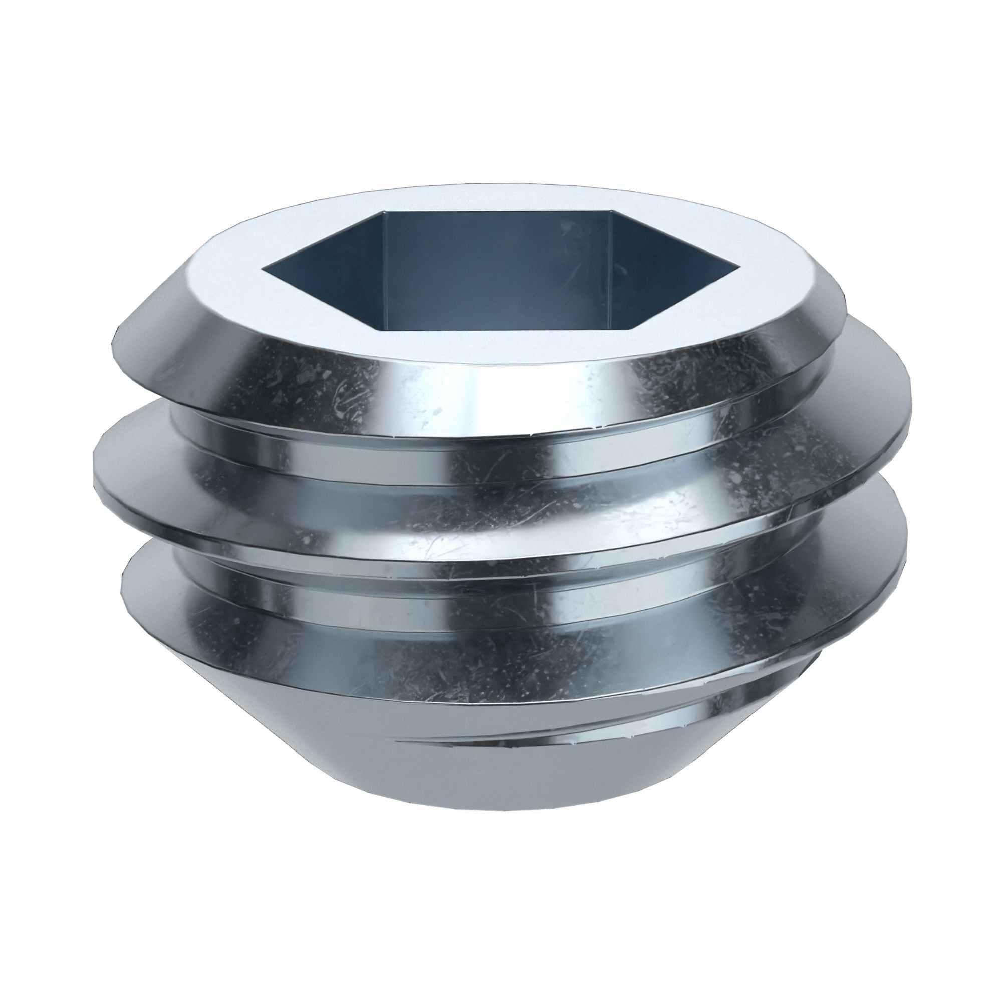 Socket Set Screw: 5/16"-18 Thread Size, 3/16 in Overall Lg, Flat pt, Alloy Steel, Socket, 100 PK