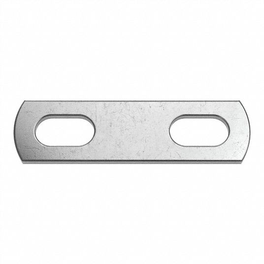 304 Stainless Steel, Plain, U-Bolt Mounting Plate - 31KF28|U17257.037. ...