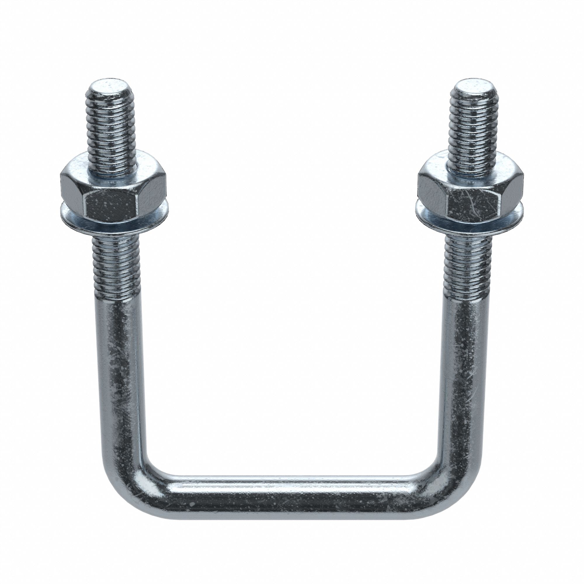 SQUARE U-BOLT, STEEL, ZINC PLATED, 5/16