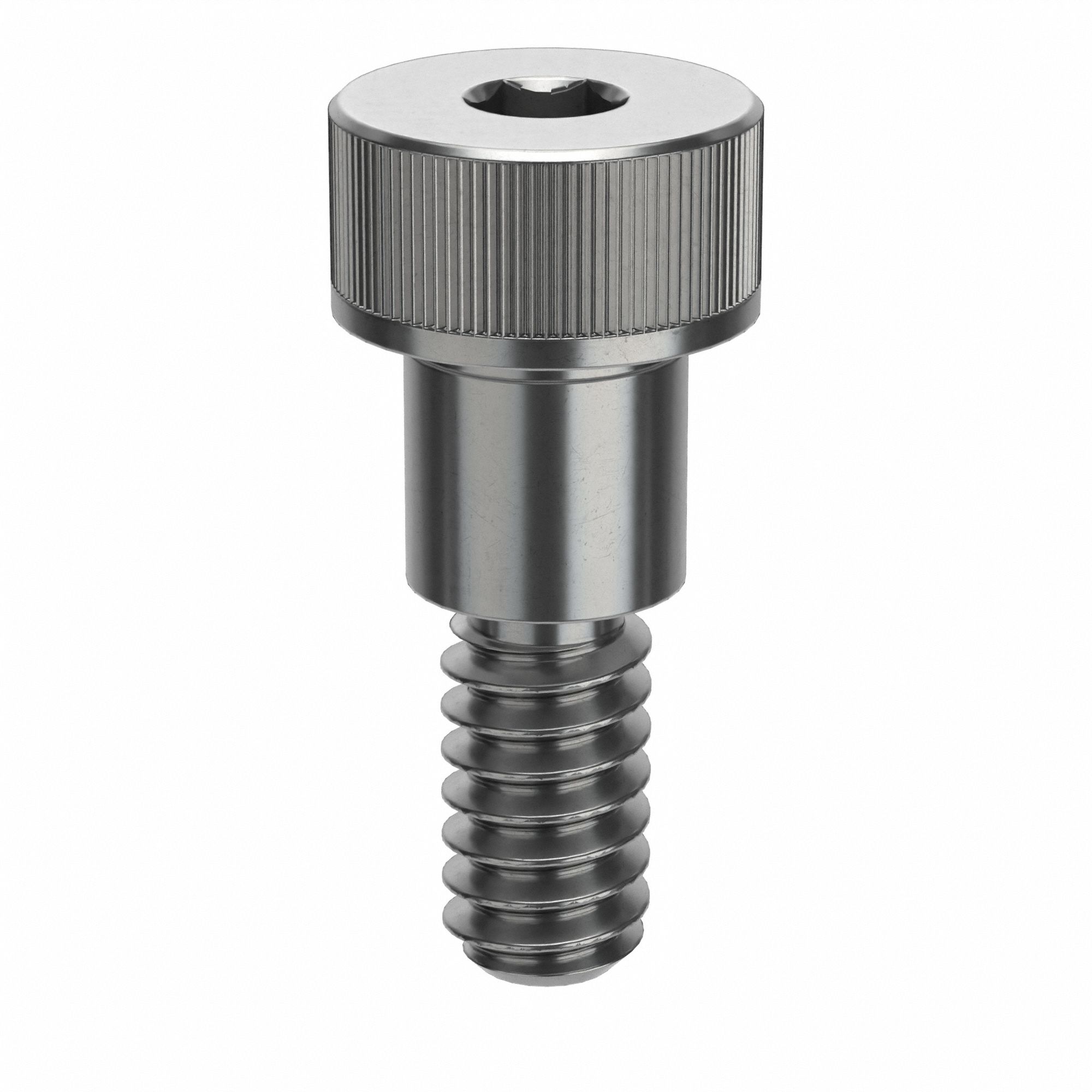 Shoulder Screw: Std Shoulder Screw, 10-24 Thr Size, 3/8 in Thr Lg, 1/4 in Shoulder Lg, Std, 5 PK