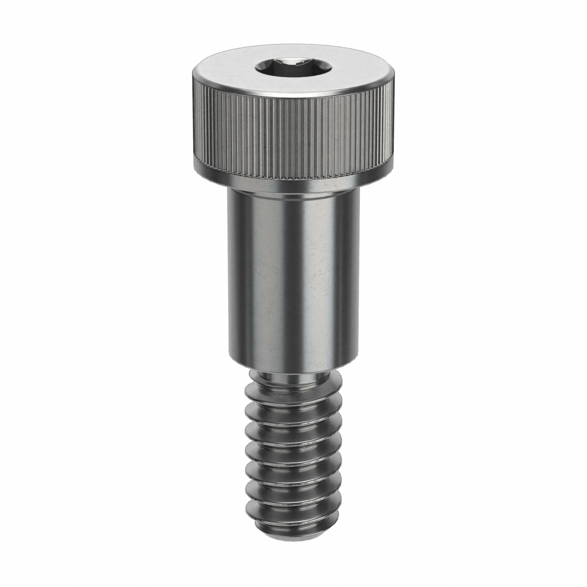 Shoulder Screw: Std Shoulder Screw, 10-24 Thr Size, 3/8 in Thr Lg, 3/8 in Shoulder Lg, Std, 5 PK