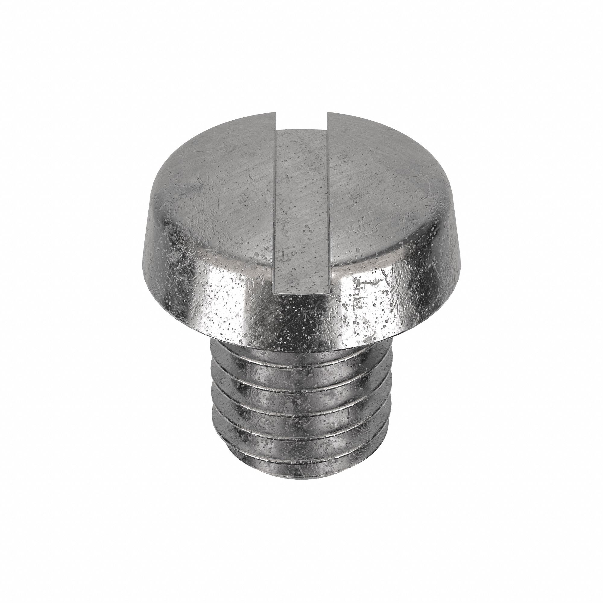 Machine Screw: M5x0.80 Thread Size, 6 mm Lg, 18-8, Stainless Steel, Plain, Cheese, Slotted, 100 PK