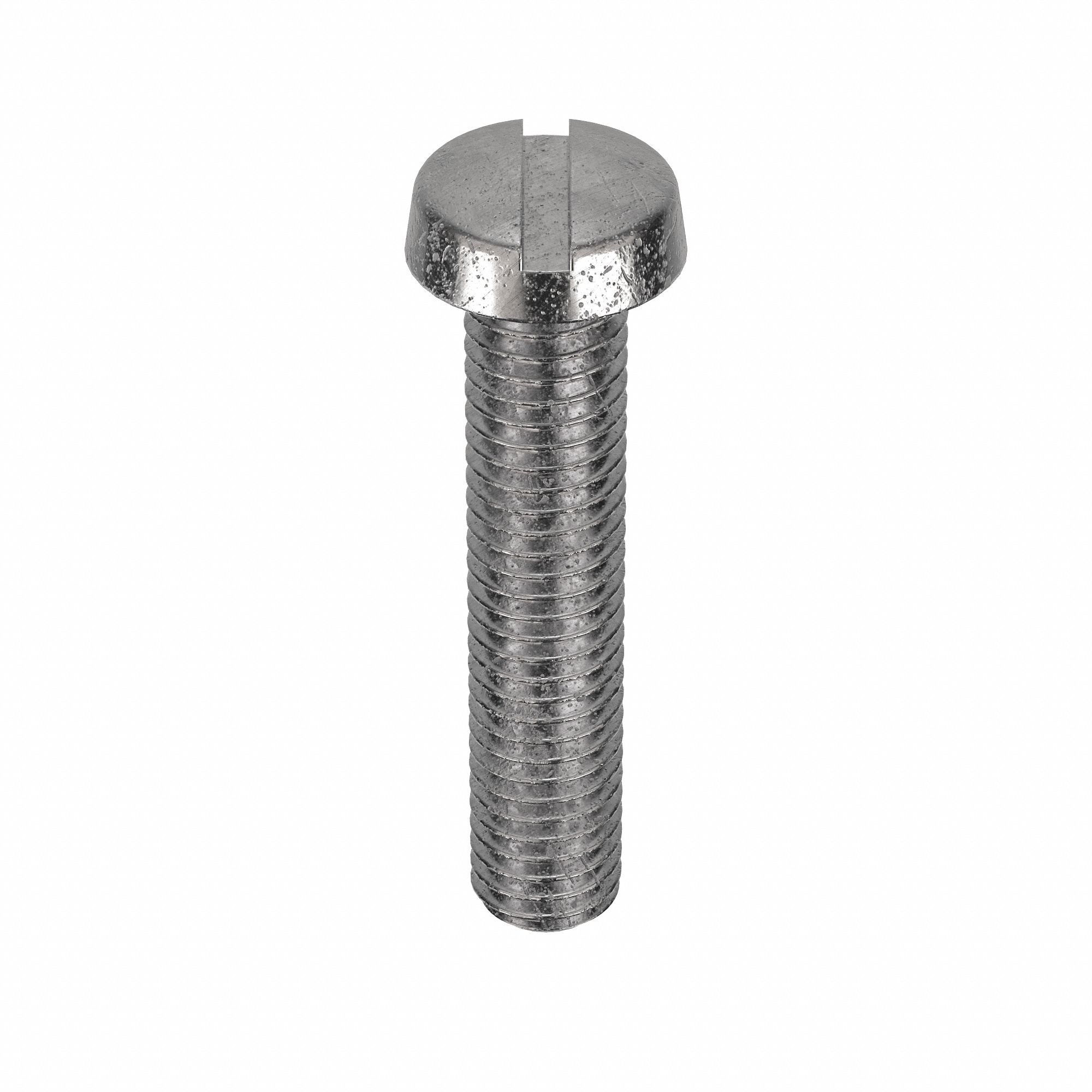 Machine Screw: M5x0.80 Thread Size, 25 mm Lg, 18-8, Stainless Steel, Plain, Cheese, Slotted, 100 PK