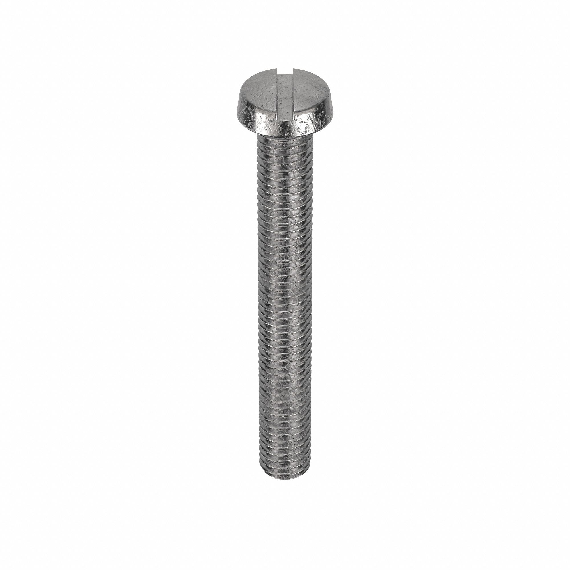 Machine Screw: M5x0.80 Thread Size, 40 mm Lg, 18-8, Stainless Steel, Plain, Cheese, Slotted, 50 PK