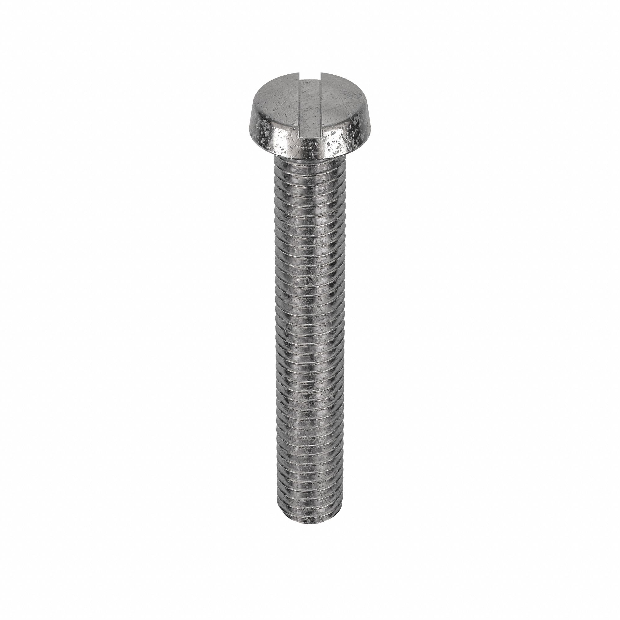 Machine Screw: M6x1.00 Thread Size, 40 mm Lg, 18-8, Stainless Steel, Plain, Cheese, Slotted, 50 PK