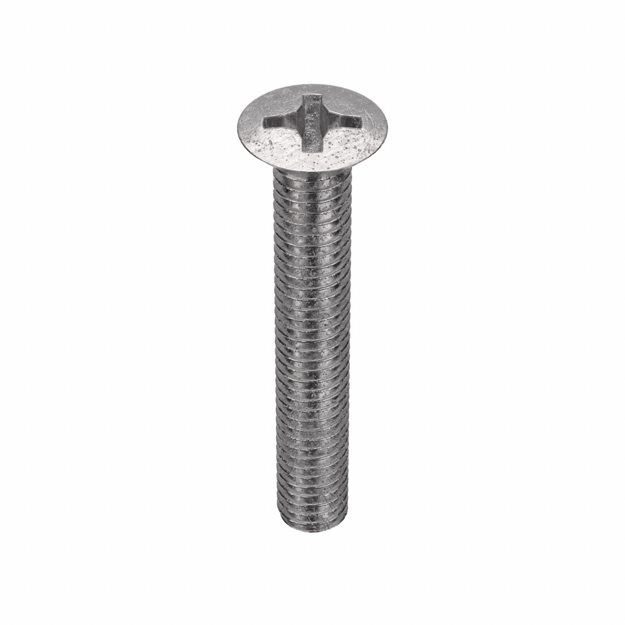 Machine Screw: M4x0.70 Thread Size, 25 mm Lg, 18-8, Stainless Steel, Plain, Oval, Phillips, 100 PK
