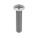 MACHINE SCREW, #10-24 THREAD, 1 IN L, 18-8 SS, PLAIN FINISH, OVAL, PHILLIPS, 100 PK